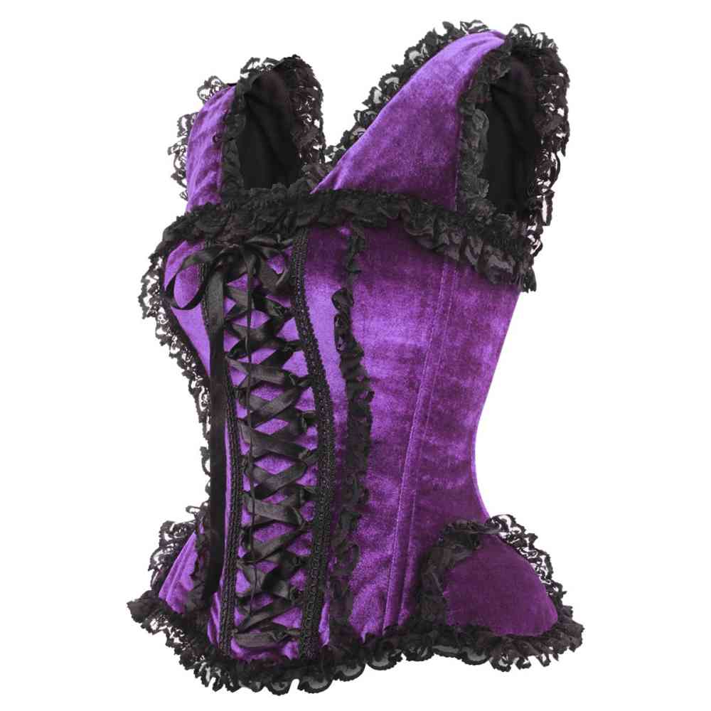 Attitude Corsets - Victorian Inspired Overbust corset - Purple